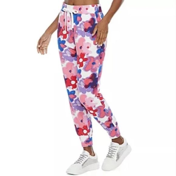 Juicy Couture All Over Floral Terry Jogger Sweatpant - Picture 1 of 4